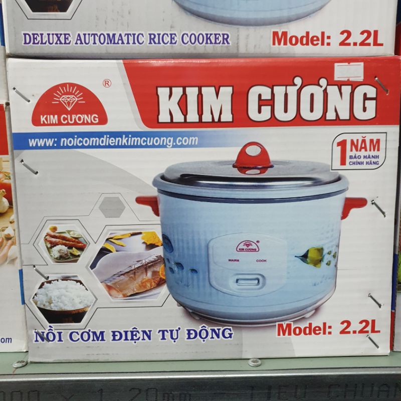 Nồi cơm điện Kim Cương 1,2L. 1,8L. 2,2L