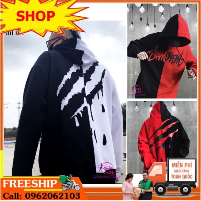 (FREESHIP) ❤ Áo HOOIDE , Hoodie Unisex 2 MÀU🔥🔥 🚛<FreeShip>🚚{FreeSize 40-65kg}