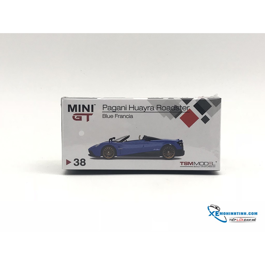 Xe Mô Hình Pagani Huayra Roadster 1:64 MiniGT-TSM Model ( Xanh )