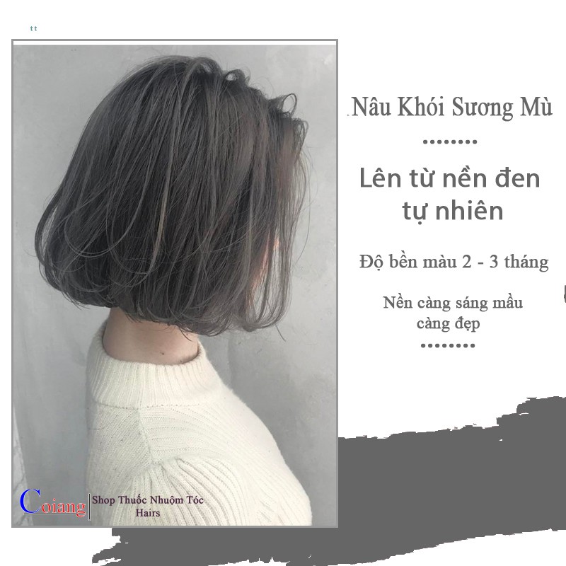 [KHÔNG TẨY] Thuốc nhuộm tóc NÂU KHÓI TRẦM không cần thuốc tẩy tóc Chenglovehairs, Chenglovehair