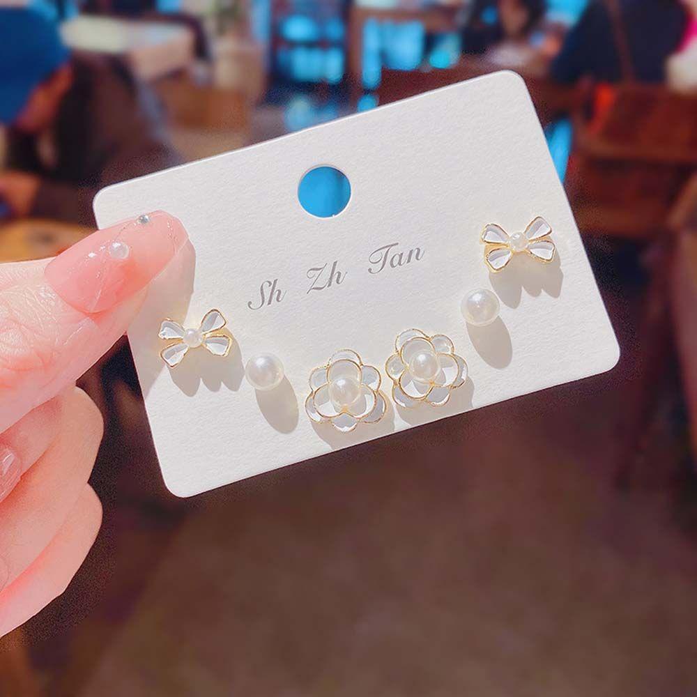 Bông Tai Hình Hoa Đơn Giản Ngọt Ngào Cho Nữ