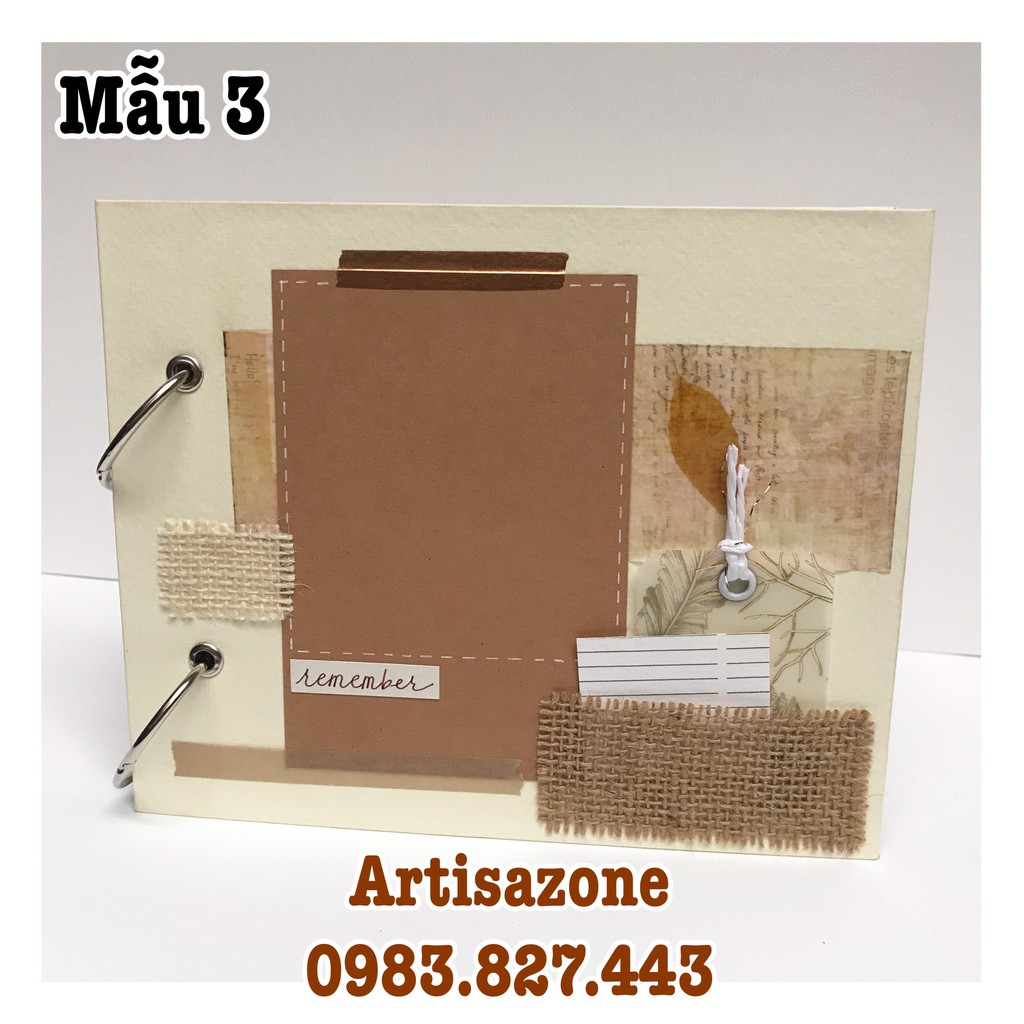 Album ảnh dán size nhỡ - Scrapbook handmade (Đọc kỹ mô tả từng sản phẩm)