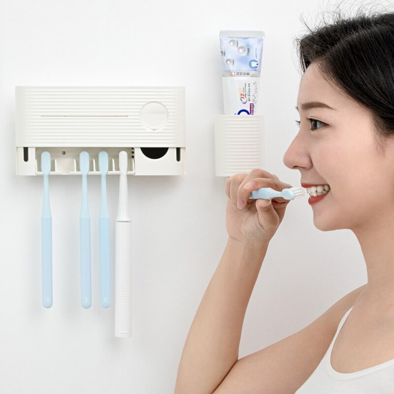 Mây Khử Khuẩn Tiệt Trùng Vi Khuẩn Bàn Chải Đánh Răng Xiaomi Bằng Tia Cực Tím Thiết Kế Hiện Đại