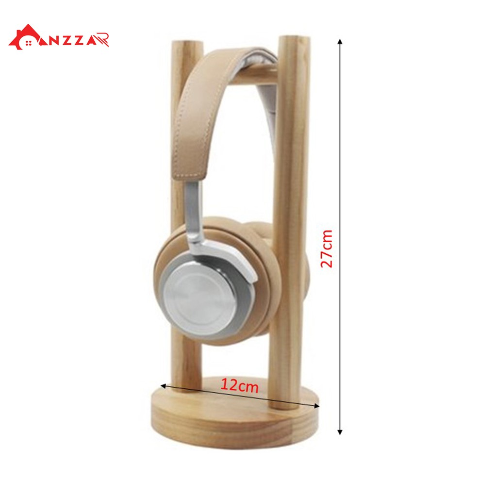 Giá Treo Tai Nghe, Kệ Đỡ HeadPhone Bằng Gỗ Thông Tự Nhiên Tinh Tế, Kệ Gỗ Để Bàn ANZZAR | BigBuy360 - bigbuy360.vn