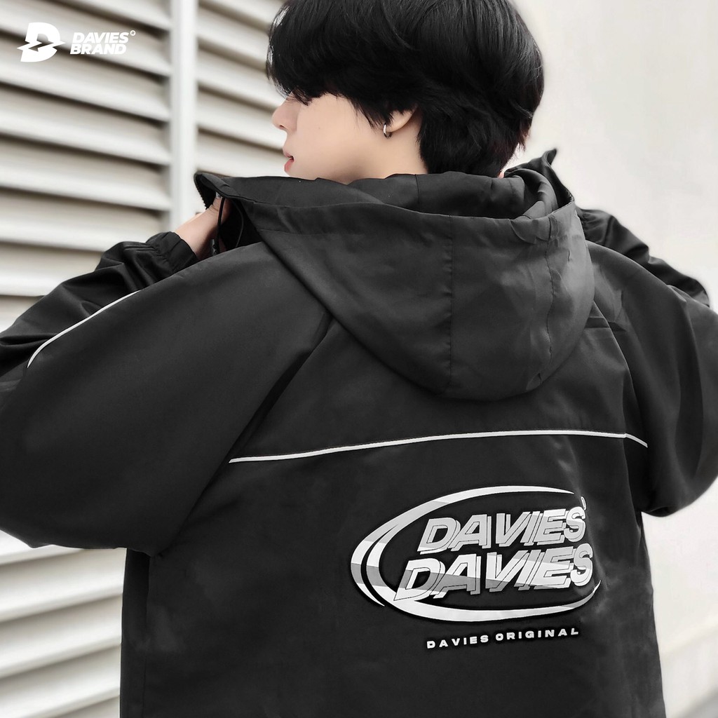 [Mã WABRMM505 giảm 12% đơn 250K] Áo khoác dù có nón Medal Reflective Jacket MÀU ĐEN local brand DAVIES
