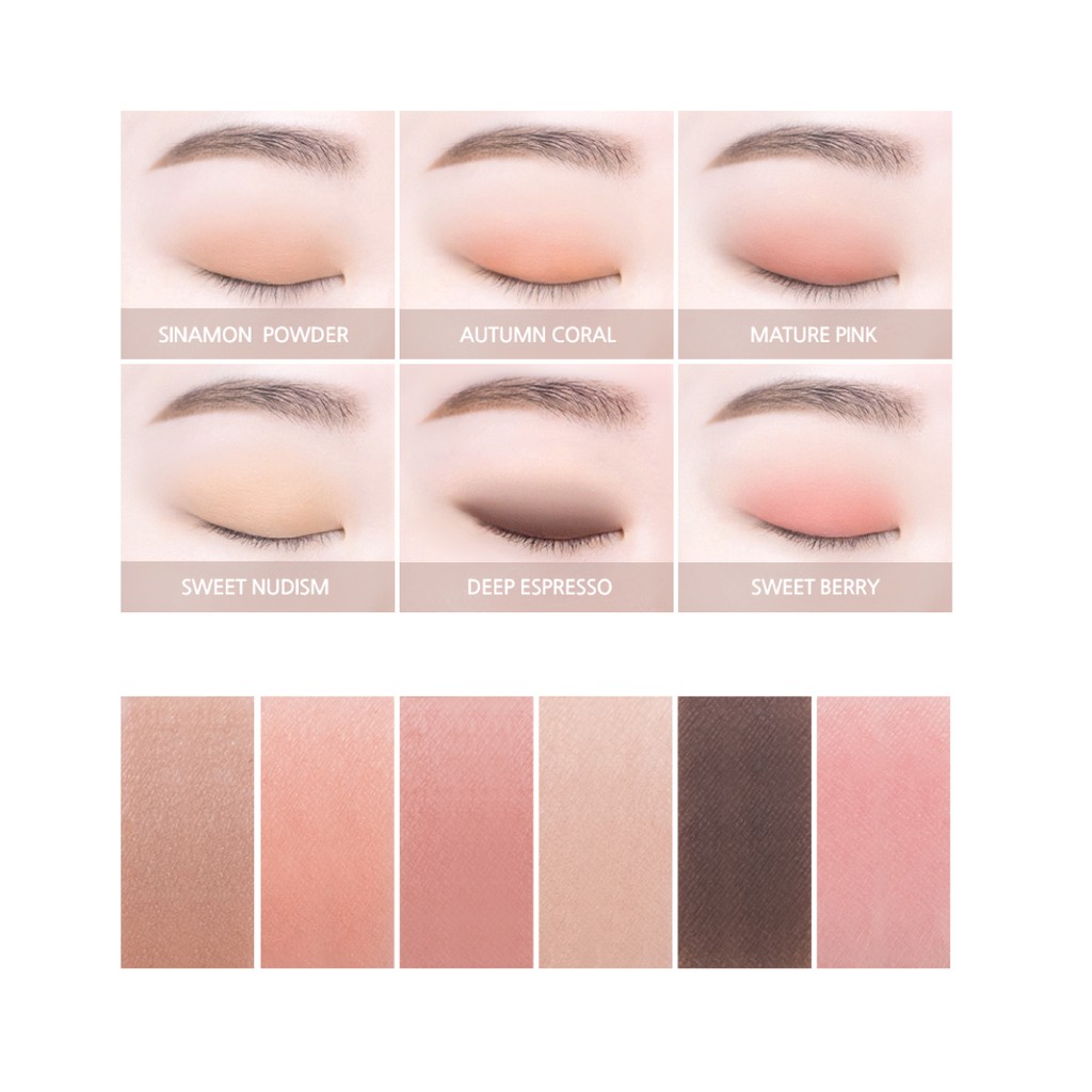 Combo Trang Điểm Pink Cushion + Phấn Mắt Không Nhũ (Pink Cushion 20g +Color &amp; Mood Single Shadow 1.4g)