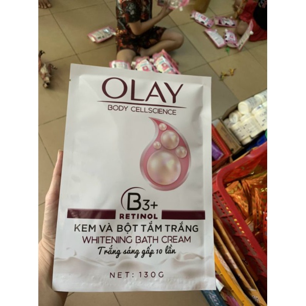 Gói Siêu Tắm Trắng Dưỡng Body Olay B3+