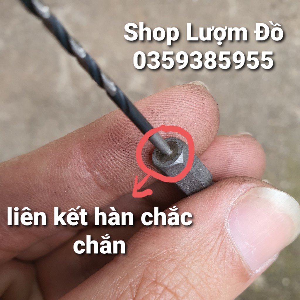 Mũi Khoan Sắt, inox BOSCH chuôi lục giác hàng xịn, khoạn ngọt, có bán lẻ từng mũi