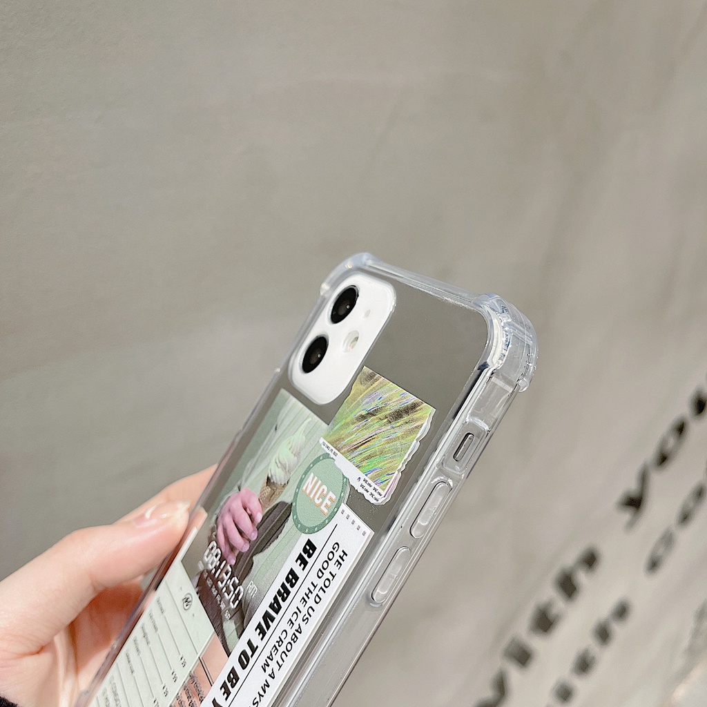 Ốp điện thoại mềm tráng gương cho iPhone 12 11 6/6plus/6s/6splus/7/7plus/8/8plus/X/Xr/Xs/11/11 Pro/12 Promax