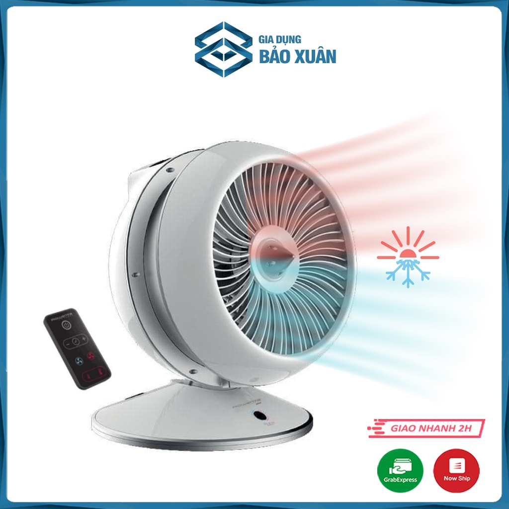 Quạt sưởi kết hợp làm mát ROWENTA HQ7112 2 in 1điều khiển từ xa