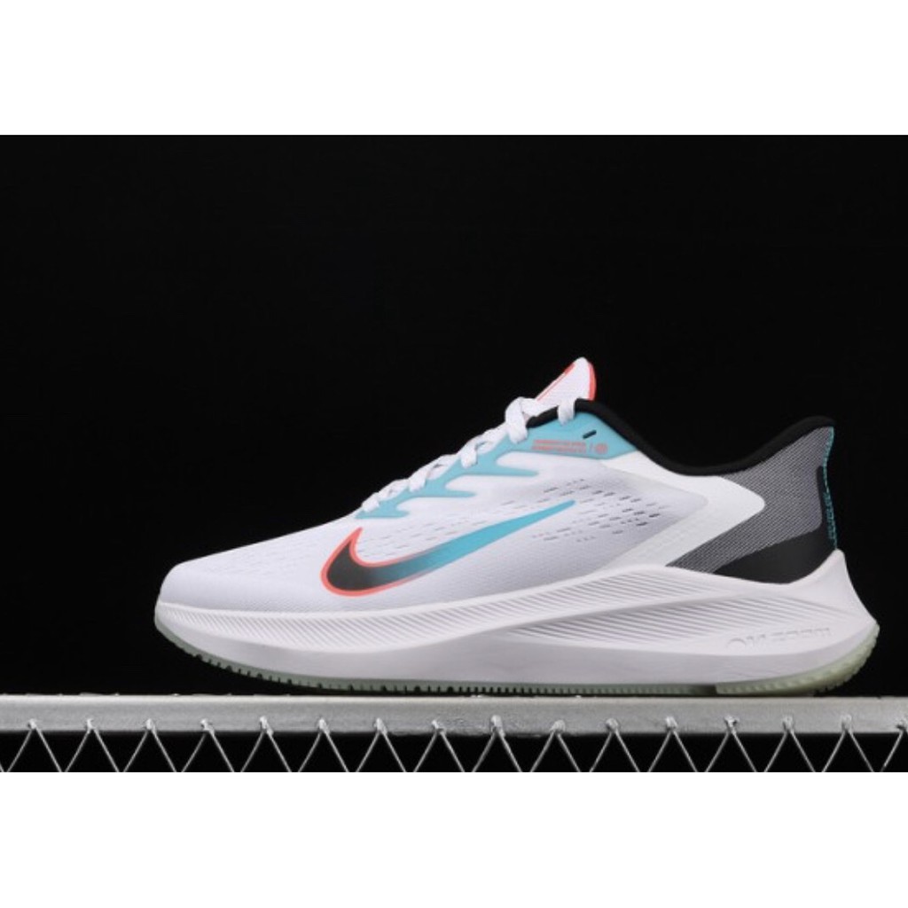GIÀY Nike Zoom Winflo 7 WHITE Black Blue Running Shoes CJ0291-100
