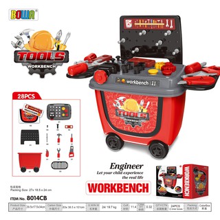 Bộ đồ chơi nhập vai BOWA 8014CB - Xe kỹ sư 28 món