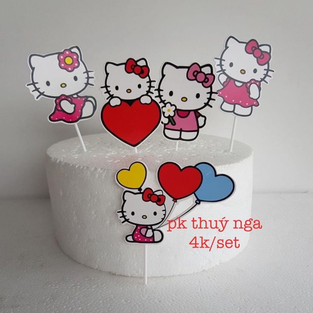 CAM-10 Set mèo kitty giấy (XẢ KHO)-Q4513