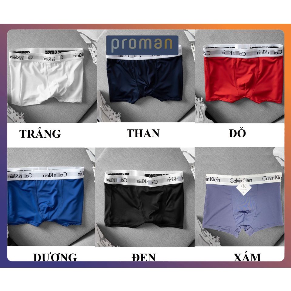 Quần lót nam thun lạnh cao cấp, Quần sịp nam thun lạnh Boxer cao cấp giá rẻ SD01 (Che tên) - PROMAN