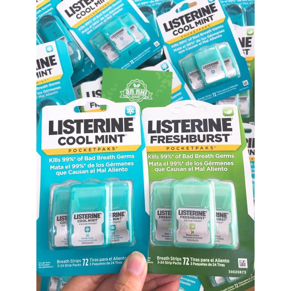 Ngậm Thơm Miệng - Listerine USA [Set 3 hộp]