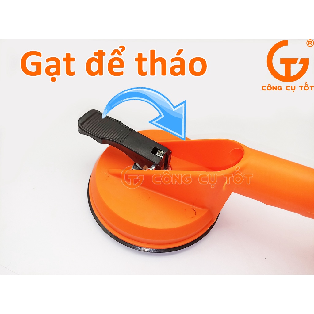 Hít kính 2 chấu nhựa cam Ø118mm