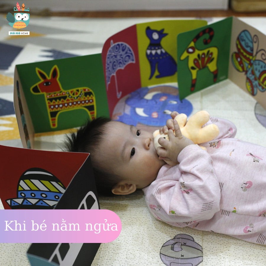 BỘ 6 THẺ DECAL KÍCH THÍCH THỊ GIÁC CHO BÉ LALALABABY