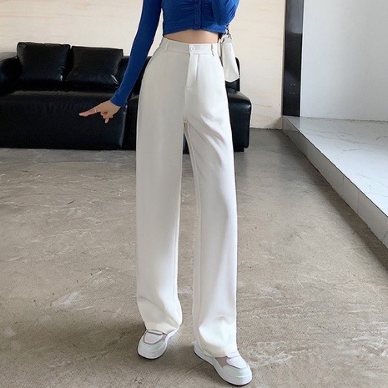 QUẦN TÂY SUÔNG ỐNG RỘNG LƯNG CAO BIGSIZE (BÈO BÉO BIGSIZE)