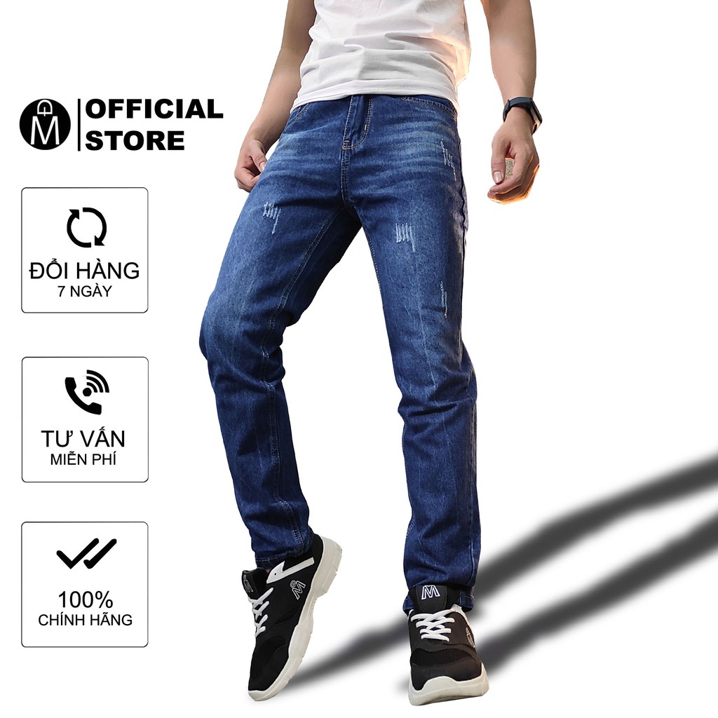 [Mã FAMALLT5 giảm 15% đơn 150K] Quần jean nam (xanh bạc) Q496 MĐ