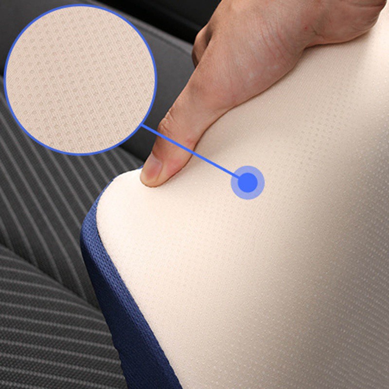 Đệm lót ghế ngồi xe hơi giảm đau lưng dưới bằng cao su non màu sắc