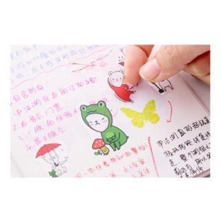 Sticker dán gấu cute
