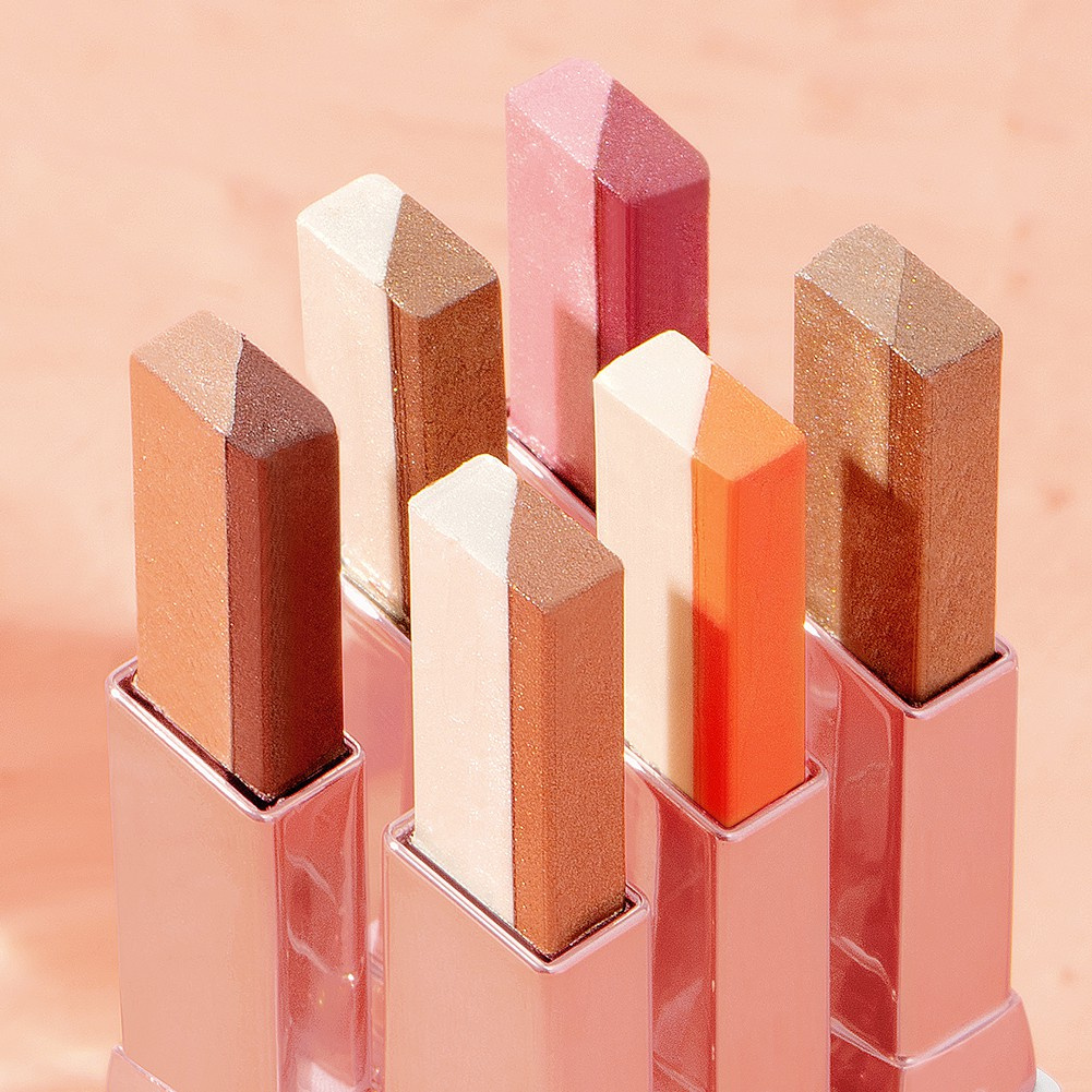GECOMO Eyeshadow Stick 2 in 1 Glitter Eye Shadow Pencil Long Lasting Waterproof Eye Make Up | BigBuy360 - bigbuy360.vn