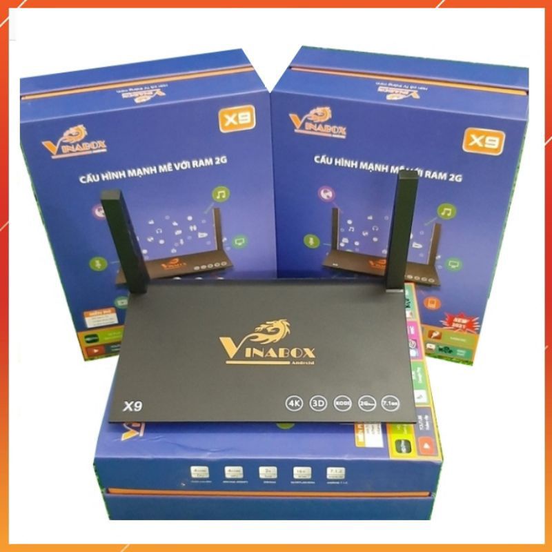 ANDROID TIVI BOX VINABOX X9 (RAM 2GB, ROM 16GB) - Có Bluetooth và Tìm kiếm Giọng nói