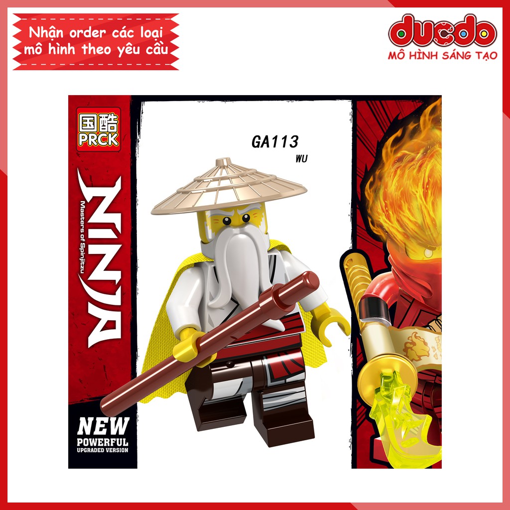 Minifigures các nhân vật Ninjago tuyệt đẹp - Đồ chơi Lắp ghép Xếp hình Mini Mô hình Ninja LeLe GA107 - A114