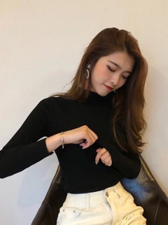 Áo len 3 phân QC, len cổ lọ