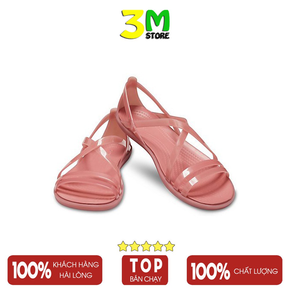 Sandal Isabella Strappy bệt, thời trang mẫu búp bê đi mưa thoải mái