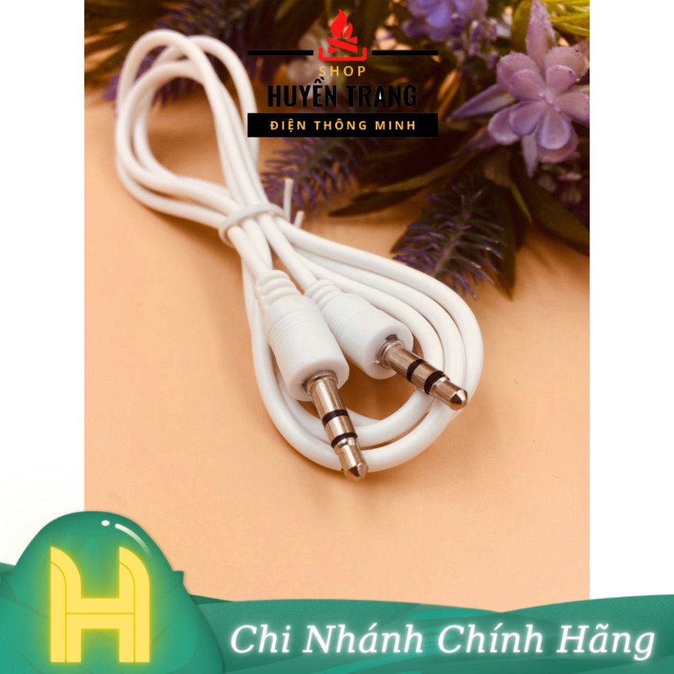 Dây Audio 3.5MM Đực Đực 1 Mét Màu Trắng Dây AUX