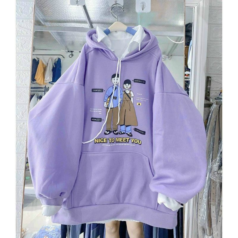 Áo hoodie mặc ấm vải nỉ bông dày loại đẹp nam nữ in hình cặp đôi sita shop
