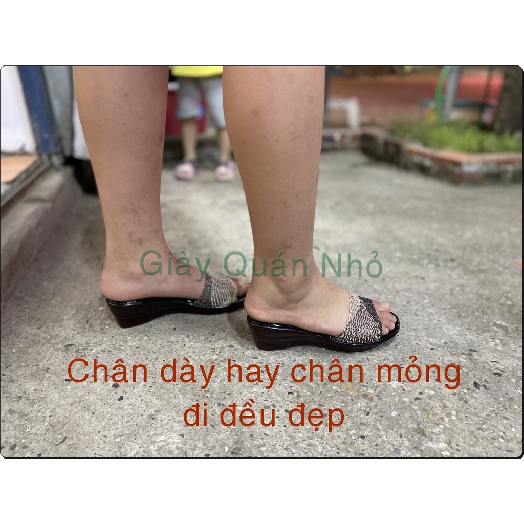 Dép nữ Hồng Anh sài gòn 1122-A2, cho mẹ, cho bà, siêu nhẹ, quai mềm, dáng đẹp, sang nhưng không chảnh; cỡ 36-40