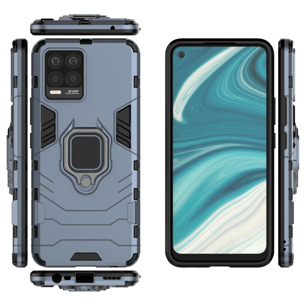 Ốp lưng Oppo Realme 8 / Realme 8 Pro Iron Man Iring chống sốc giá đỡ nhẫn hút ô tô