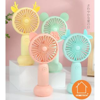 Quạt cầm tay quạt mini sạc pin usb có đèn led, có đế để bàn