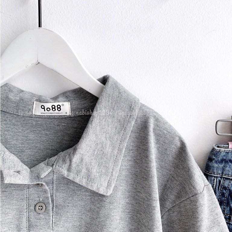Áo Polo Croptop Trơn Mã PC6 ( ẢNH THẬT )
