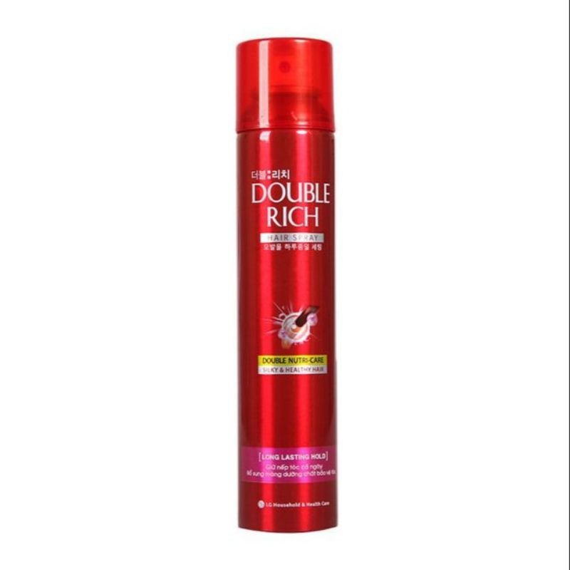 Gôm xịt giữ nếp tóc Double Rich 170ml