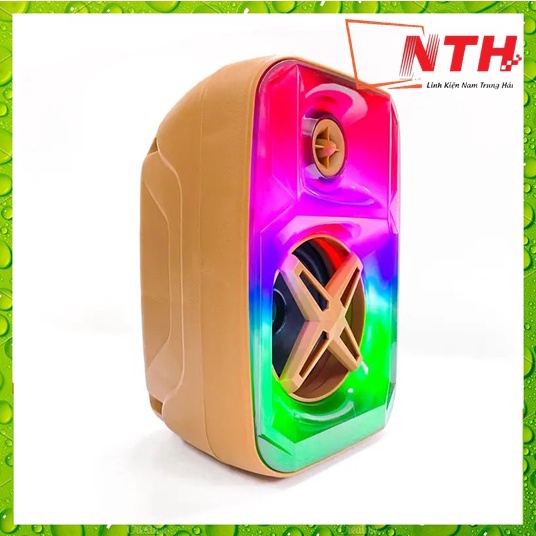 Loa Bluetooth MS-1768BT có đèn led RGB âm thanh chất lượng bass trầm tích hợp khe cắm thẻ nhớ, USB