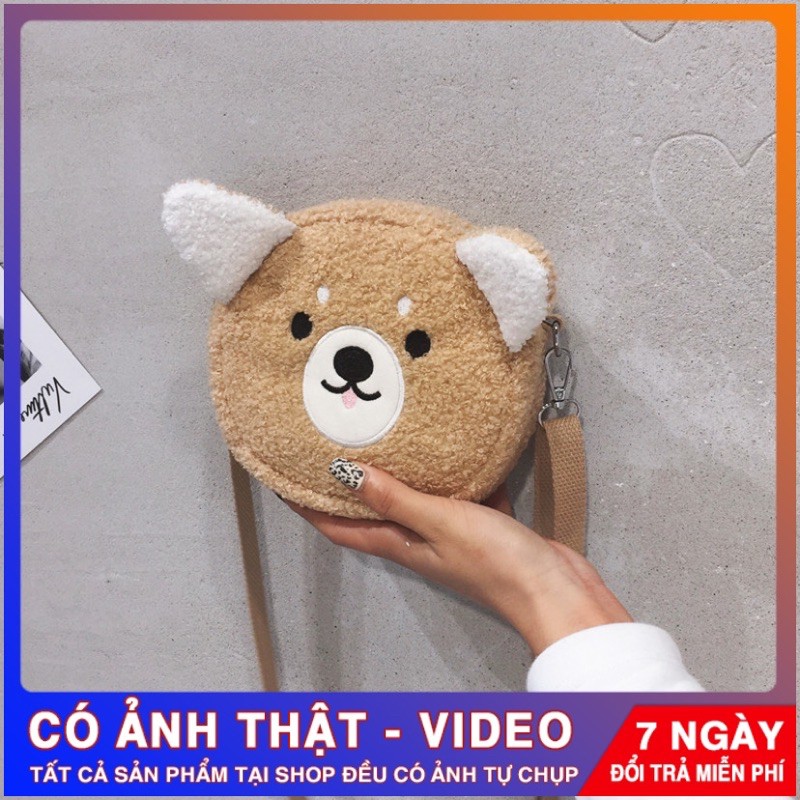 TÚI ĐEO CHÉO CÚN,CỪU ⚡️LÔNG TEDDY BEAR⚡️HOTTREND🔥