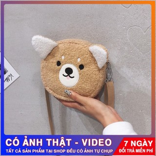 TÚI ĐEO CHÉO CÚN,CỪU ⚡️LÔNG TEDDY BEAR⚡️HOTTREND🔥