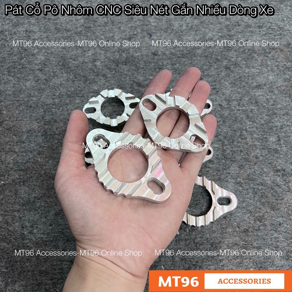 Pát Cổ Pô Nhôm Cnc, Tai Pô Nhôm Cnc Gắn Nhiều Dòng Xe
