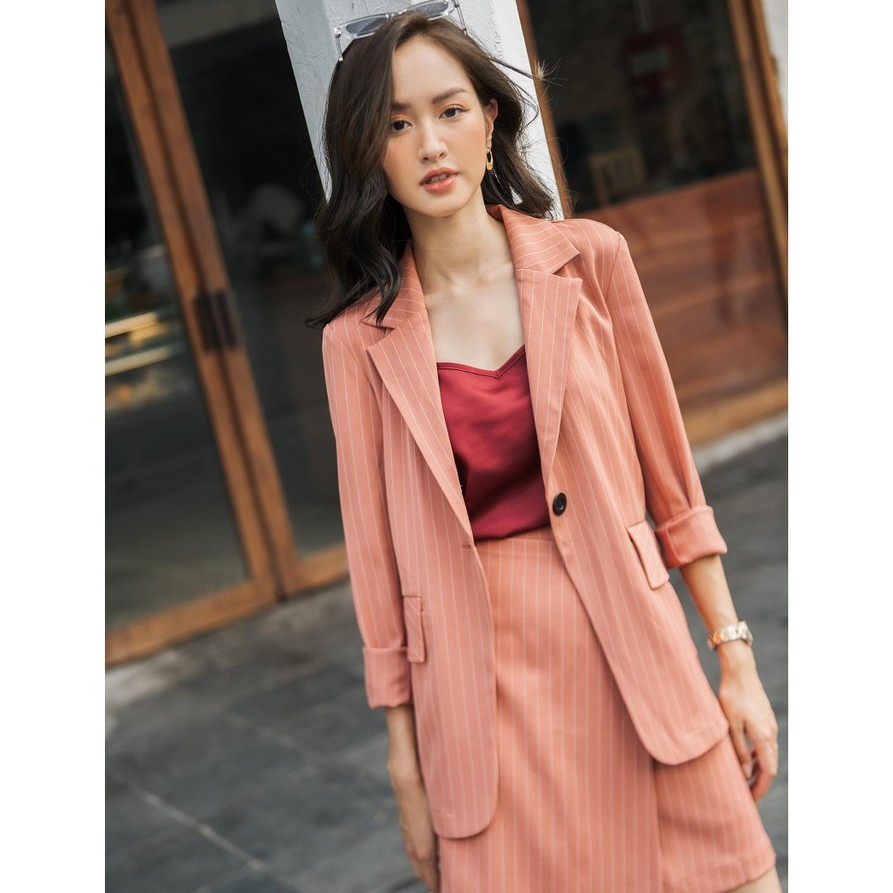 chân váy nữ JANNY blazer nữ phong cách cơ bản trẻ trung năng động Chân Váy vạt chéo