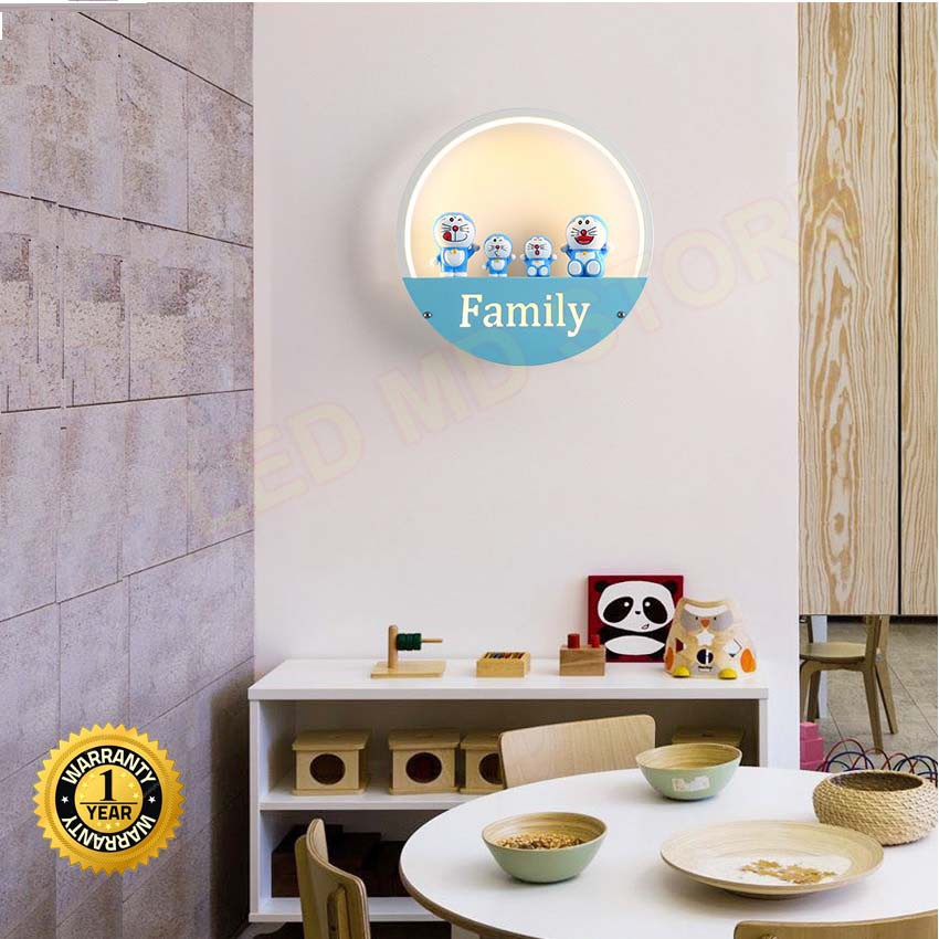 Đèn treo tường C6592 hình mèo máy Doraemon, trang trí phòng khách, phòng ngủ, hành lang, cầu thang, nhà hàng, khách sạn