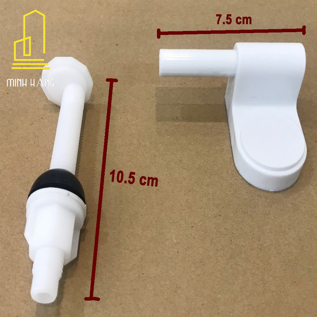 Bộ chân ốc nắp bồn cầu loại lớn sử dụng cho bồn cầu Inax, TOTO, Caesar, American Standard như hình