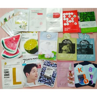 Tổng hợp mặt nạ giấy dưỡng da Hàn Quốc