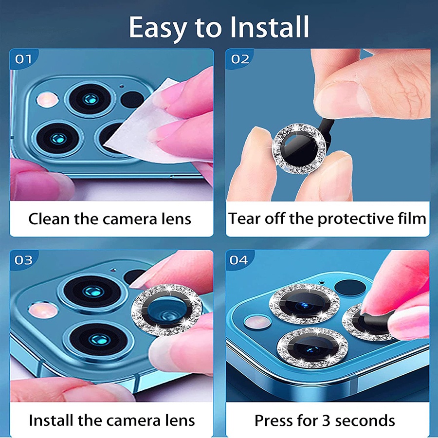 1 Miếng Dán Cường Lực Bảo Vệ camera Cho iphone 15 pro max plus Ốp