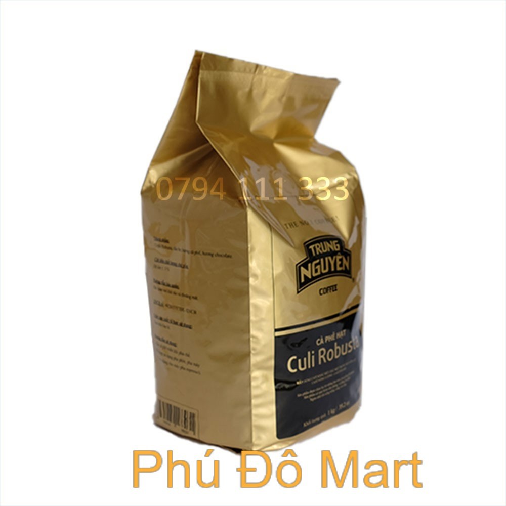 [Mã GROSALE2703 giảm 8% đơn 250K] Cà Phê Hạt Trung Nguyên Số 1 Culi Robusta - Loại Bịch 1 Kg