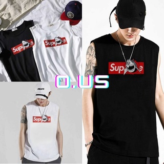 (Sẵn đen, trắng) ÁO GYM TANK TOP UNISEX NAM NỮ, ÁO BA LỖ CÁ MẬP