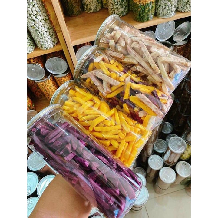 KHOAI SẤY SỢI MIX 3 VỊ GIÒN TAN NHỨC NÁCH LUN QUÝ DZỊ ƠI