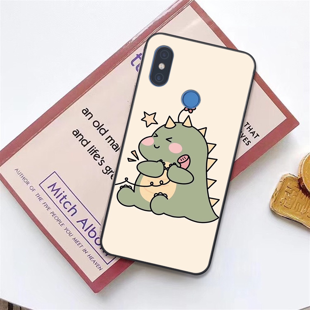 Ốp lưng Xiaomi Mi 8 - 8 SE in hình khủng long cute